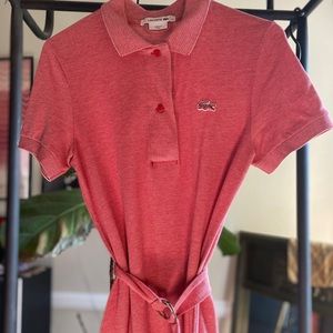 Pink Lacoste Shirt Dress🌸|Size 2/XS